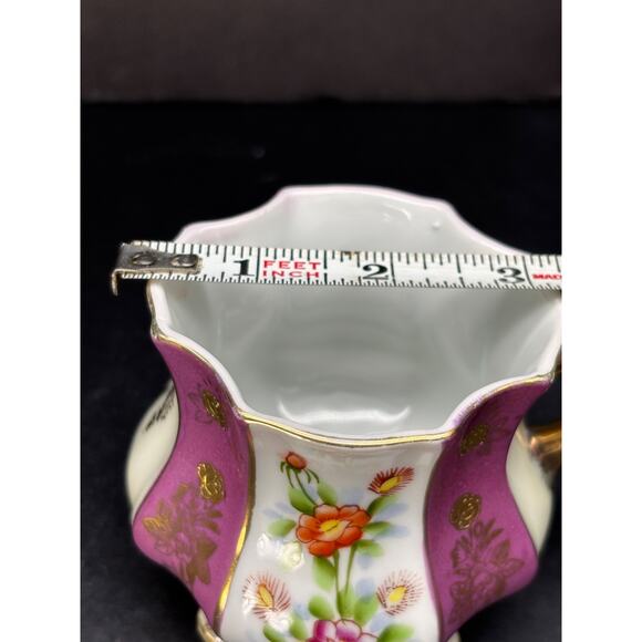 Vintage Royal Sealy 4 Footed Tea Cup Only Luster ware Gold Trim Japan - Picture 7 of 16